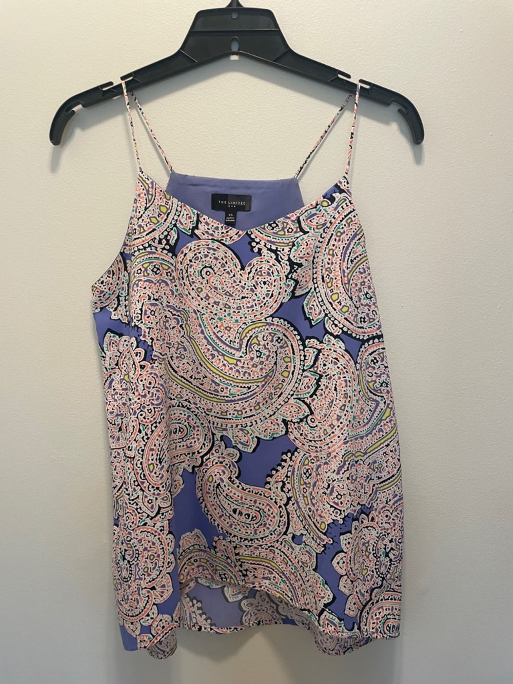 The Limited Lavender Paisley Spaghetti-Strap Cami